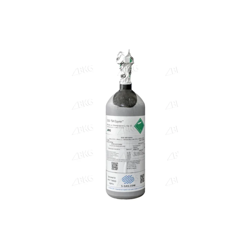 Аргон (Ar) 6.0 (99,9999%) в баллоне 2л 150 бар, соединение  W21,8x1/14'' (DIN 6)