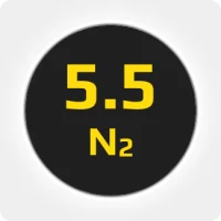 Азот (N2) 5.5 (99,9995%) в баллоне 40л 150бар, соединение  G3/4 (DIN 9)