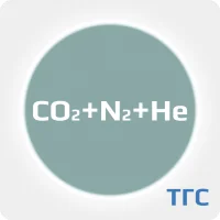 Лазерная газовая смесь Диоксид углерода (CO2) 4% + Азот (N2) 55% + Гелии (Не) ост. в баллоне стальном 50 л. P=150.
