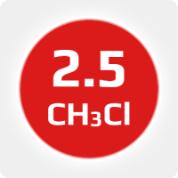 Хлорметан (метилхлорид) (CH3Cl) 2.5 (99,5%) в баллоне 4л (2 кг) вентиль латунь, соединение QF 21A (Китай) (с баллоном)